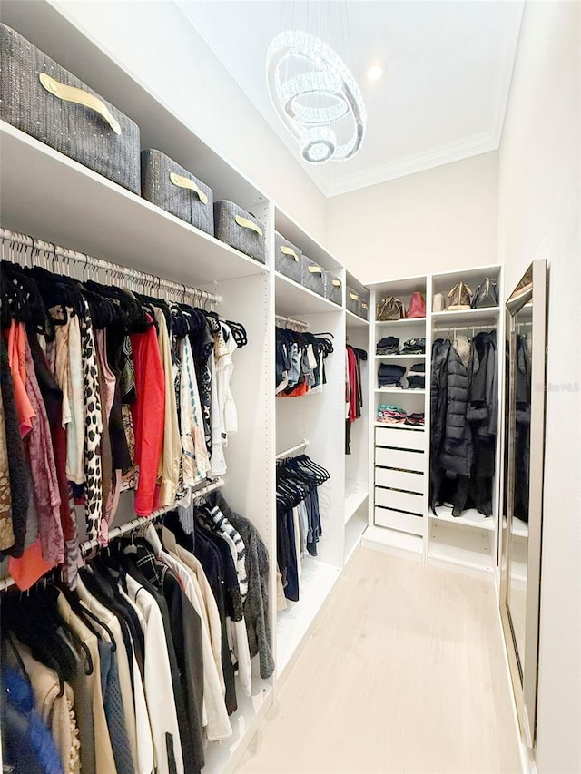 5305 Brookgrove Dr, Sarasota, FL 34238 - spacious closet with a notable chandelier