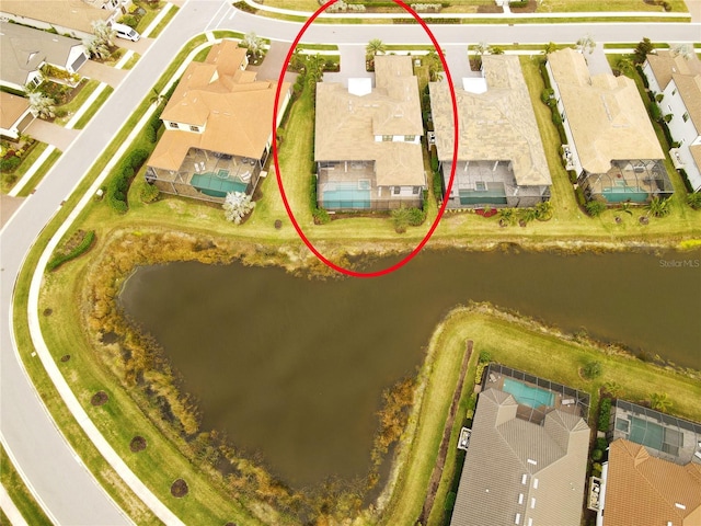 5305 Brookgrove Dr, Sarasota, FL 34238 - aerial view featuring a residential view and a water view