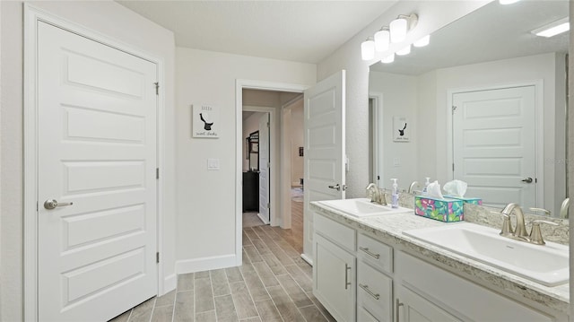 bathroom featuring vanity