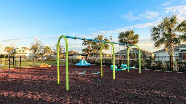 view of jungle gym