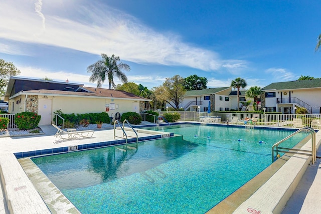 view of pool with a patio area