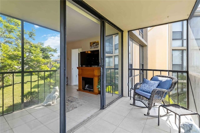 view of sunroom / solarium