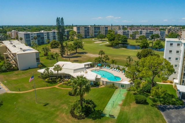 birds eye view of property