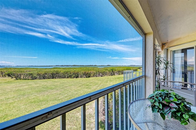 view of balcony