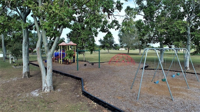 view of play area