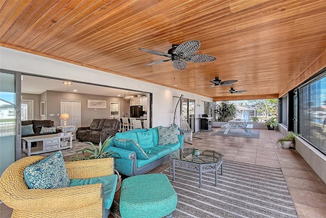 view of patio / terrace featuring outdoor lounge area