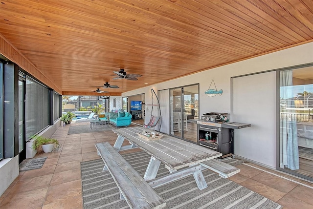 view of patio / terrace featuring outdoor lounge area