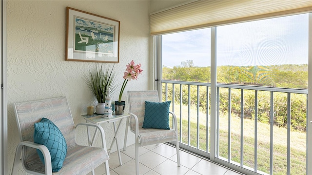 view of sunroom