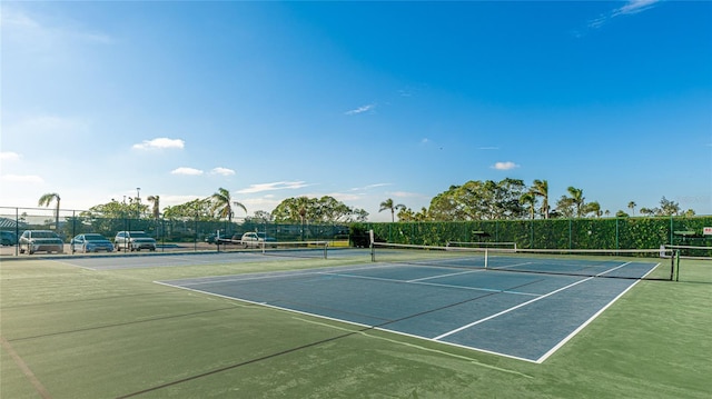 view of tennis court