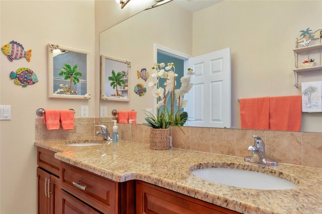 bathroom with vanity