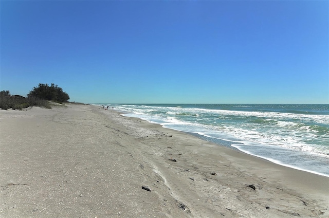 water view featuring a beach view