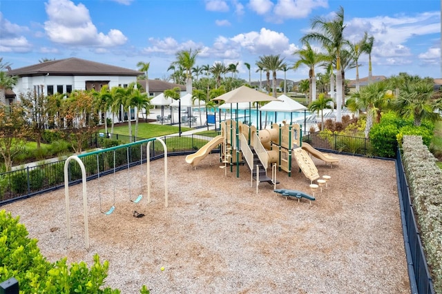 view of jungle gym