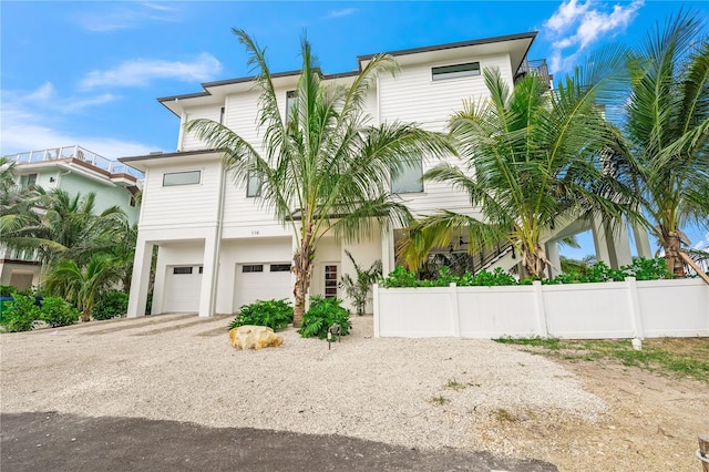 view of front of home featuring a garage