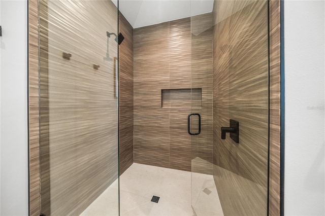 bathroom featuring an enclosed shower