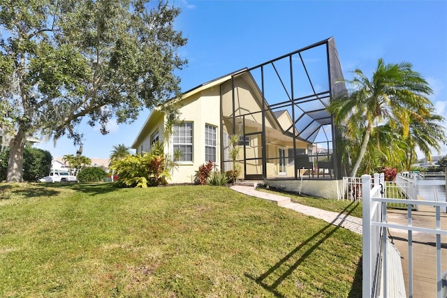 exterior space with a lanai