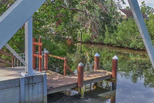 4708 Clipper Dr, Bradenton, FL 34208 - view of dock featuring a water view