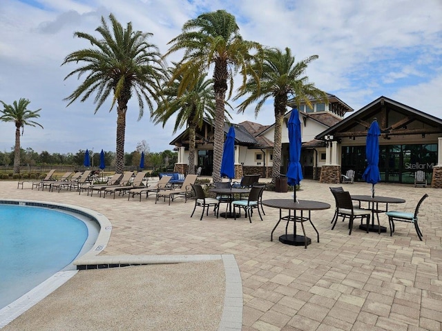 pool featuring a patio