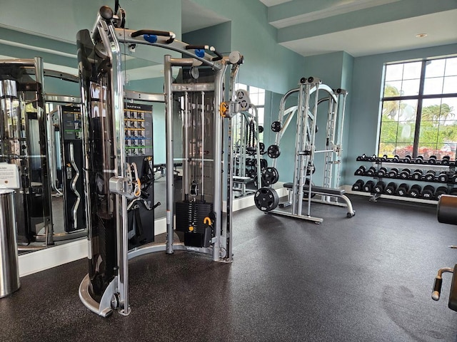 view of exercise room