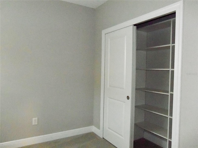 view of closet