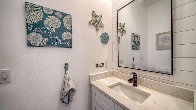 bathroom with vanity