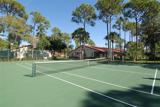 view of tennis court