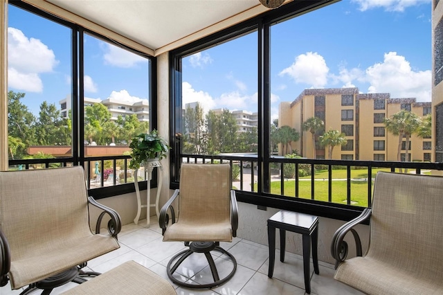 view of sunroom / solarium