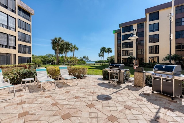 view of patio / terrace featuring grilling area