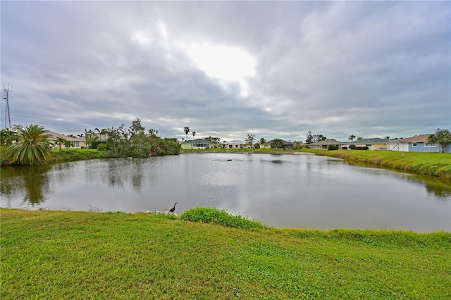 water view featuring a residential view