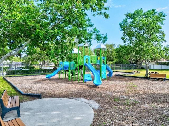 view of play area