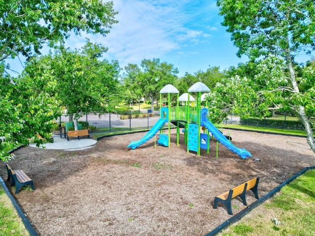 view of jungle gym