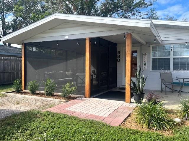 view of entrance to property