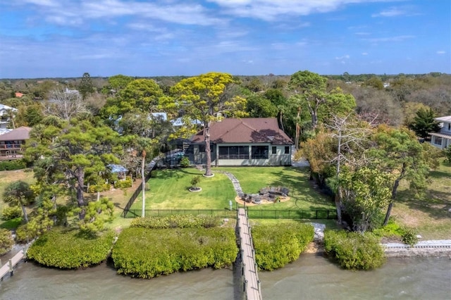 birds eye view of property