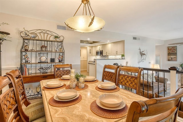 view of dining room