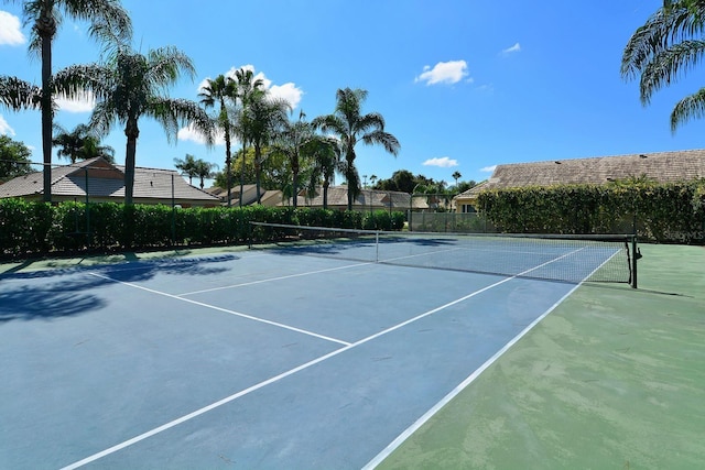 view of tennis court