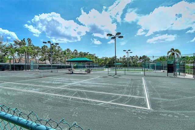 view of tennis court