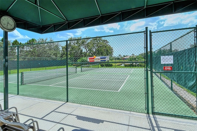 view of sport court