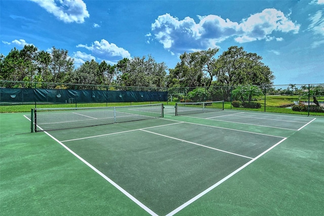 view of sport court