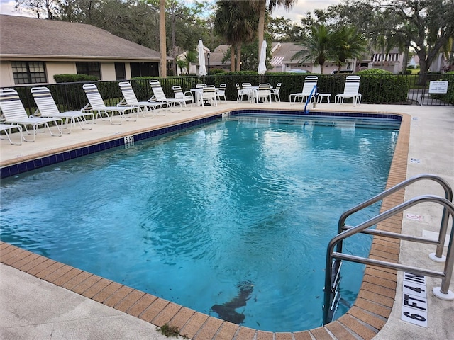 view of pool with a patio area