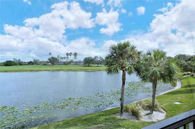 view of water feature