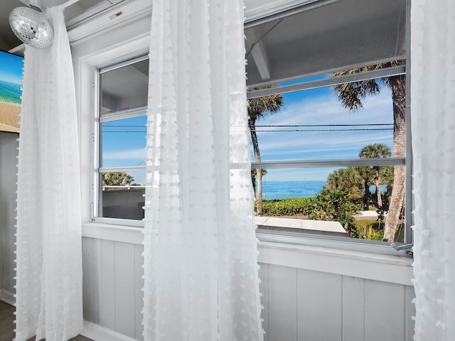 room details with a water view