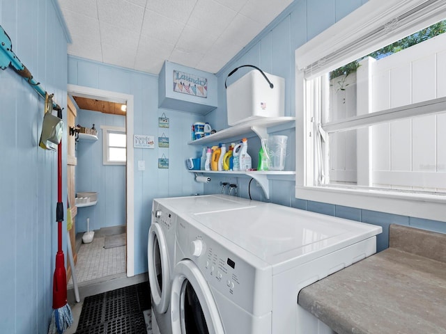 laundry area with washer and dryer