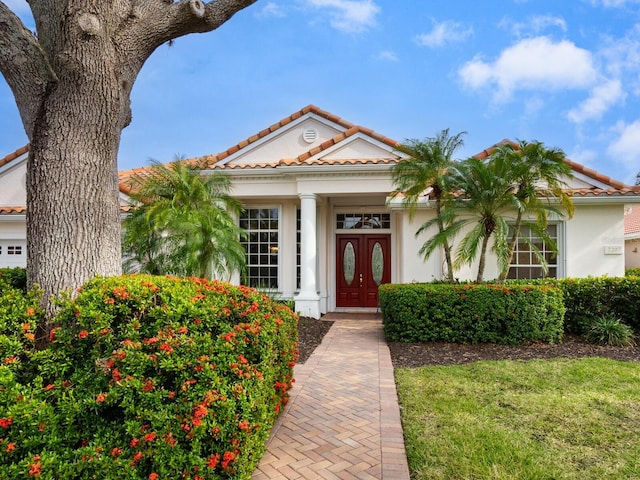 view of mediterranean / spanish house