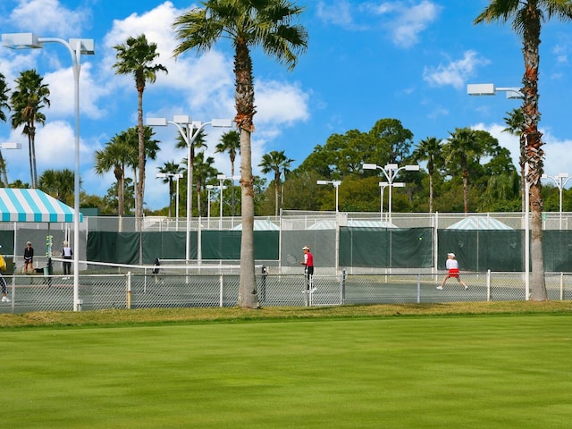 view of sport court