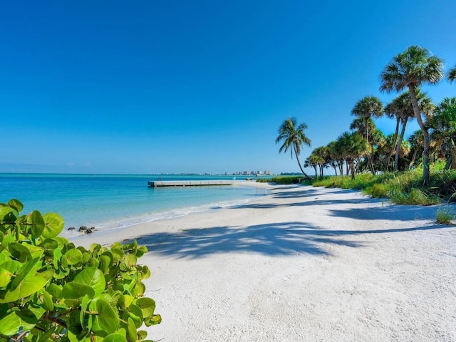1123 Crescent St Unit 1123/1125, Sarasota, FL 34242 - water view with nearby beach