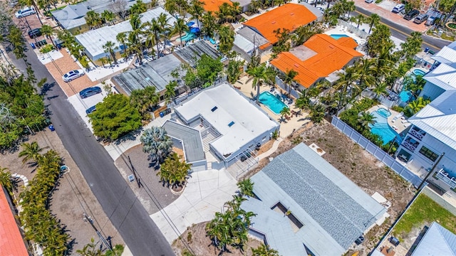 1123 Crescent St Unit 1123/1125, Sarasota, FL 34242 - drone / aerial view of a pool area