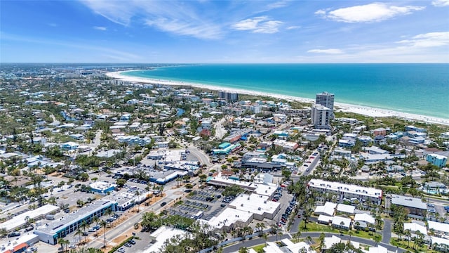 1123 Crescent St Unit 1123/1125, Sarasota, FL 34242 - aerial view of property and surrounding area featuring expansive coastline