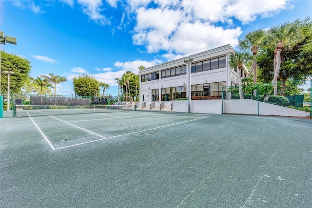 view of tennis court