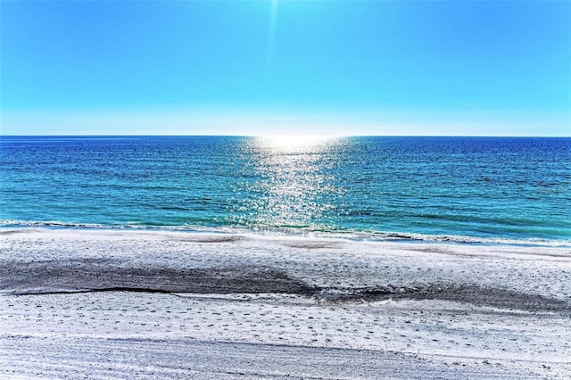 property view of water with a view of the beach