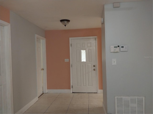 view of tiled foyer