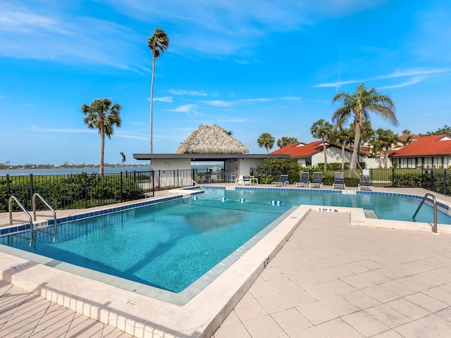 view of pool with a patio area